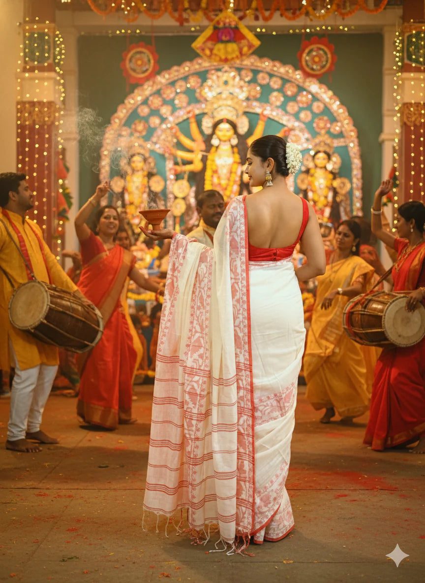 AaMe - Aabha (Laal Sada Saree)