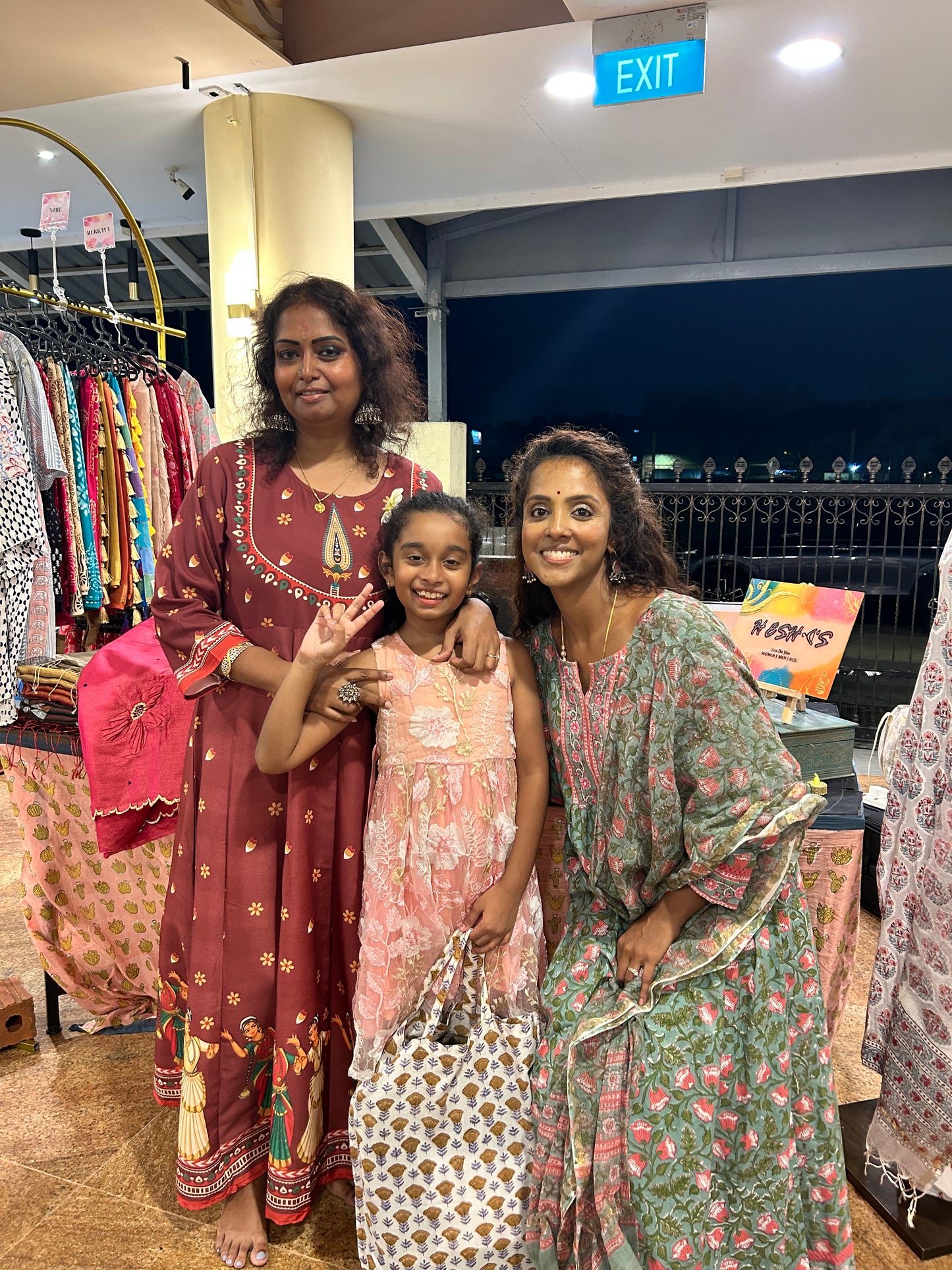 Murraya - Green Pink Floral Pearl Bliss 3-piece suit