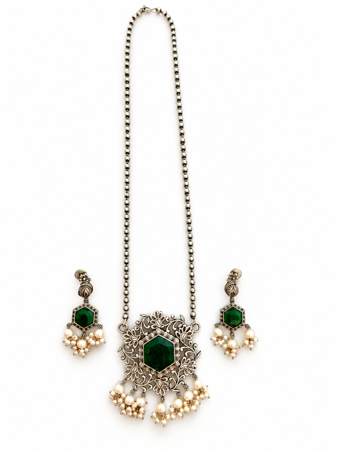 Emerald Vana Jewellery Set