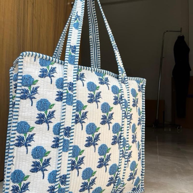 Midautumn Rains - Blue Dreams Jaipur Tote Bag