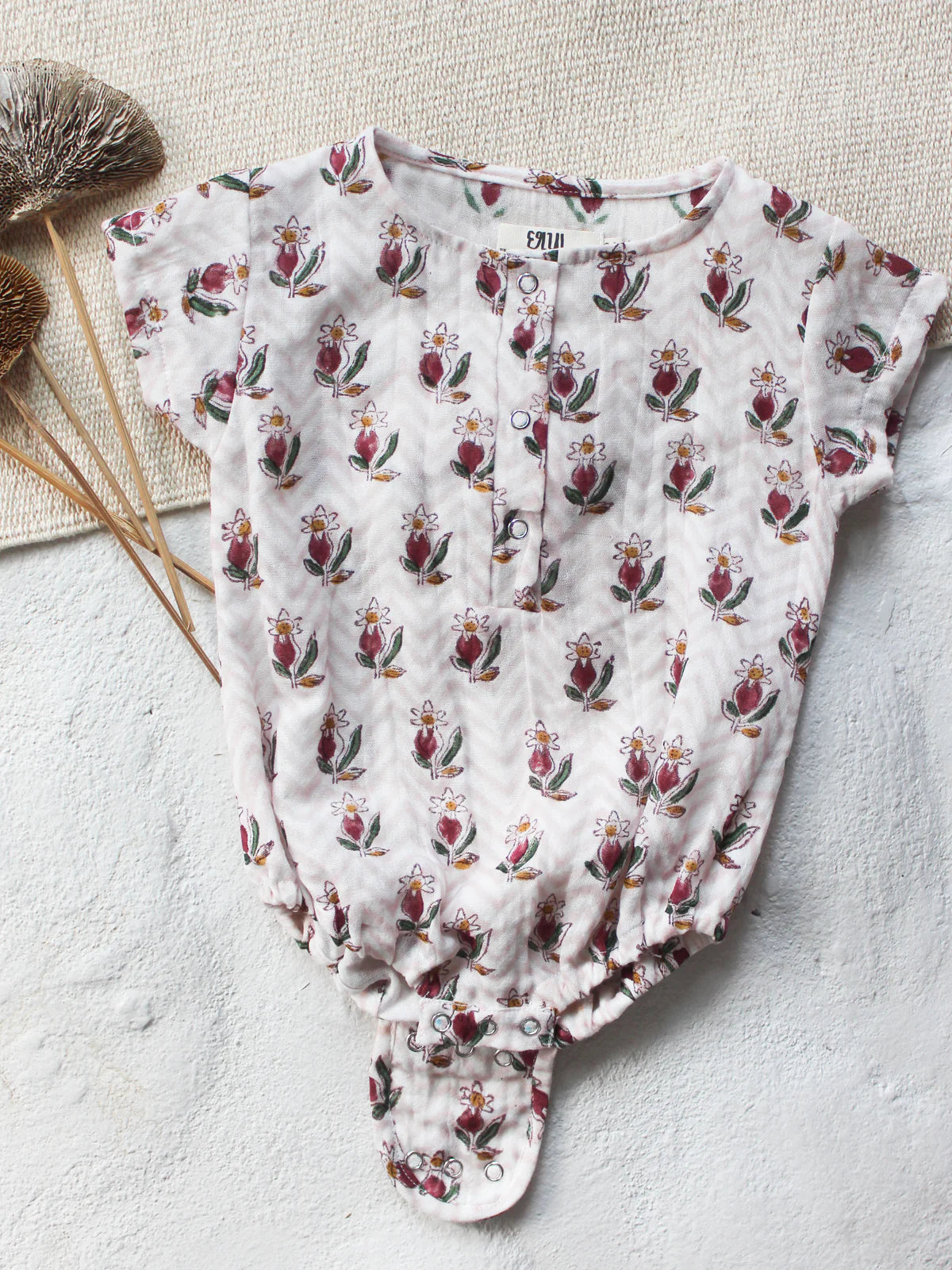 CHHAPA - Baby Muslin Flower Romper