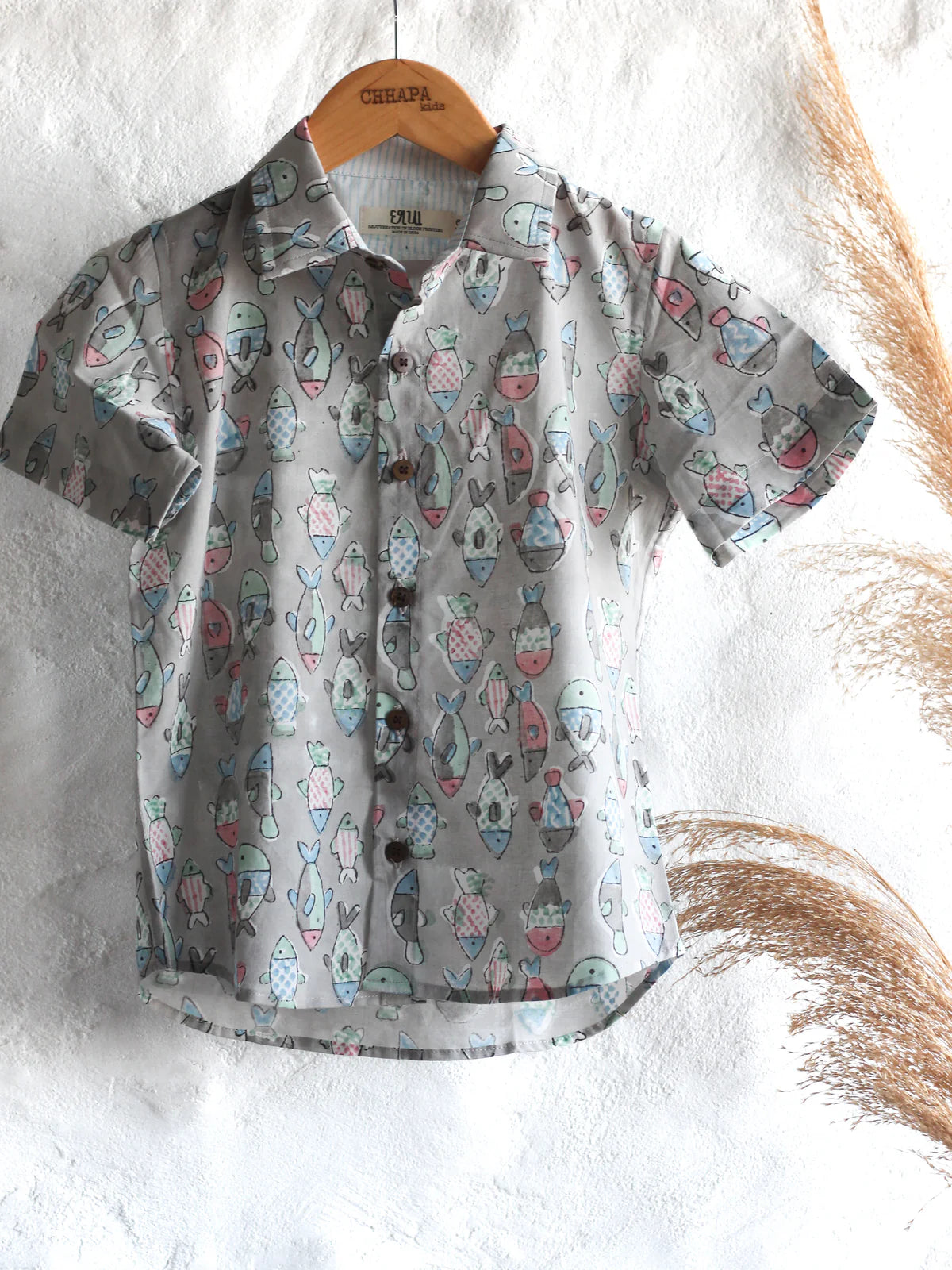 Chhapa - Gray Fish Shirt