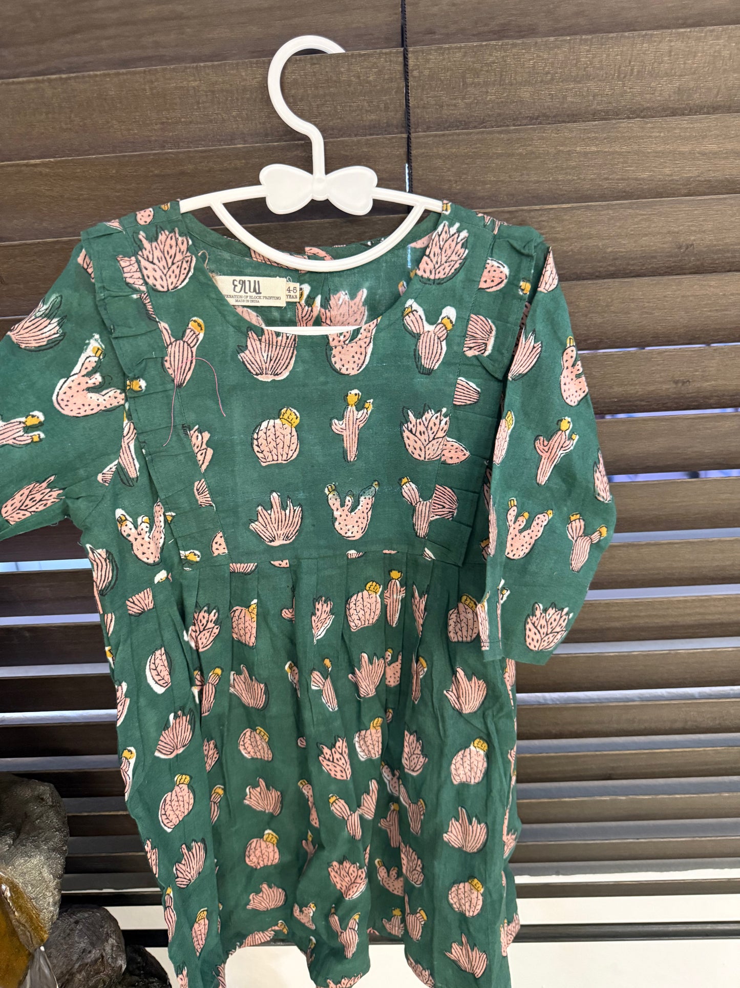 Chhapa - Green Cacti Dress