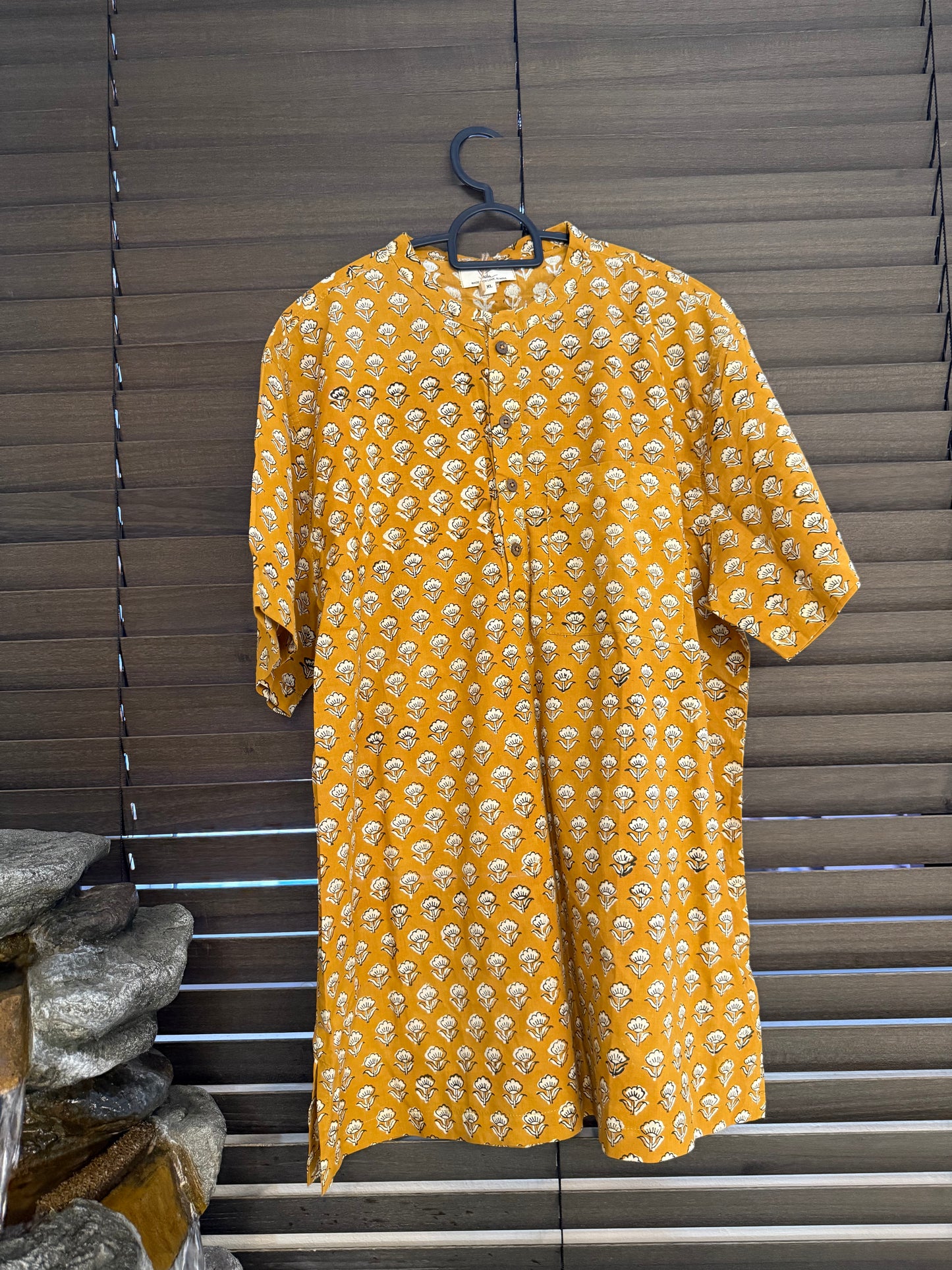 Suta - Lemon and Cream Cheese Short Kurta