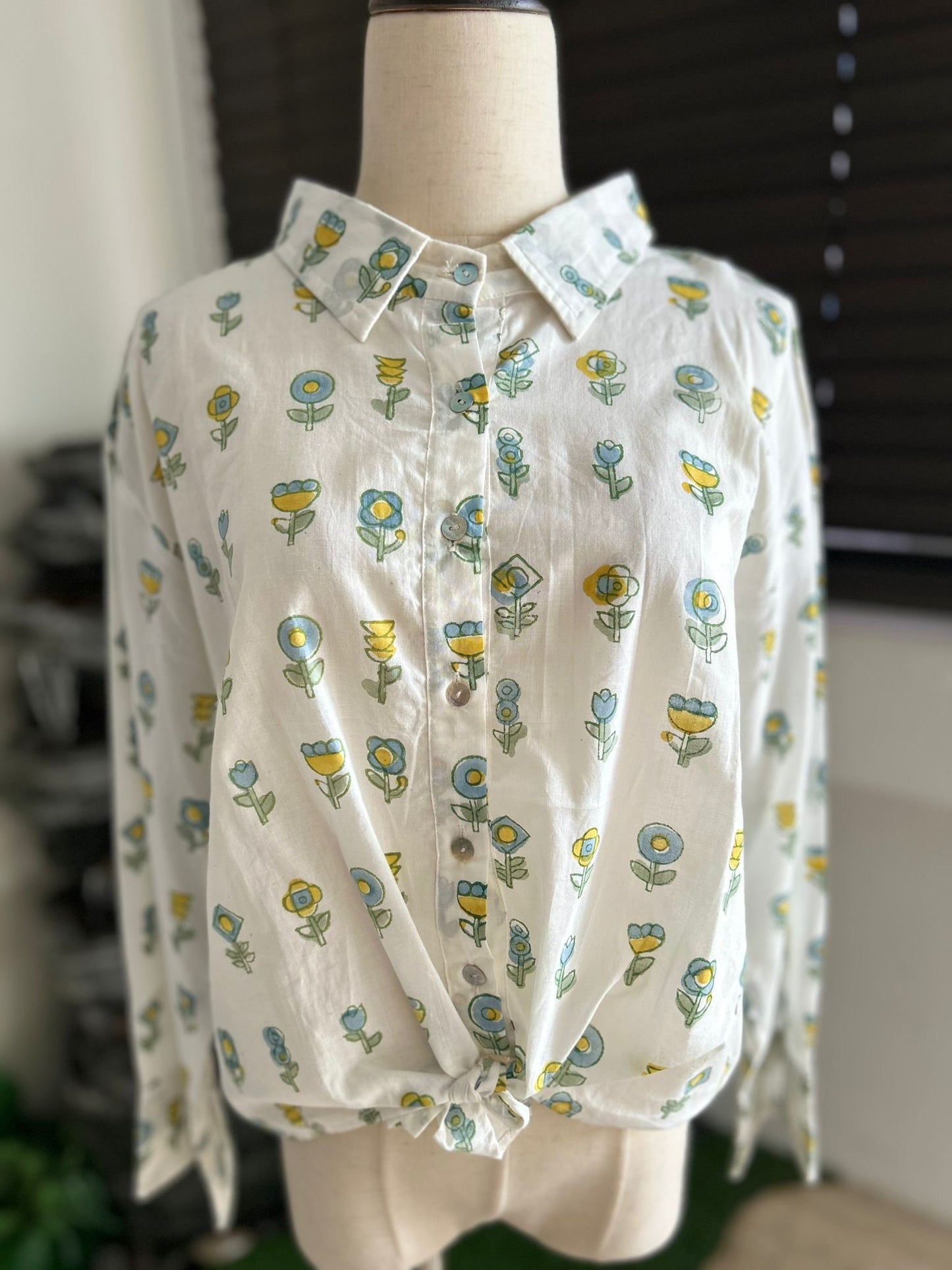Chhapa - Breezy Floral White Shirt