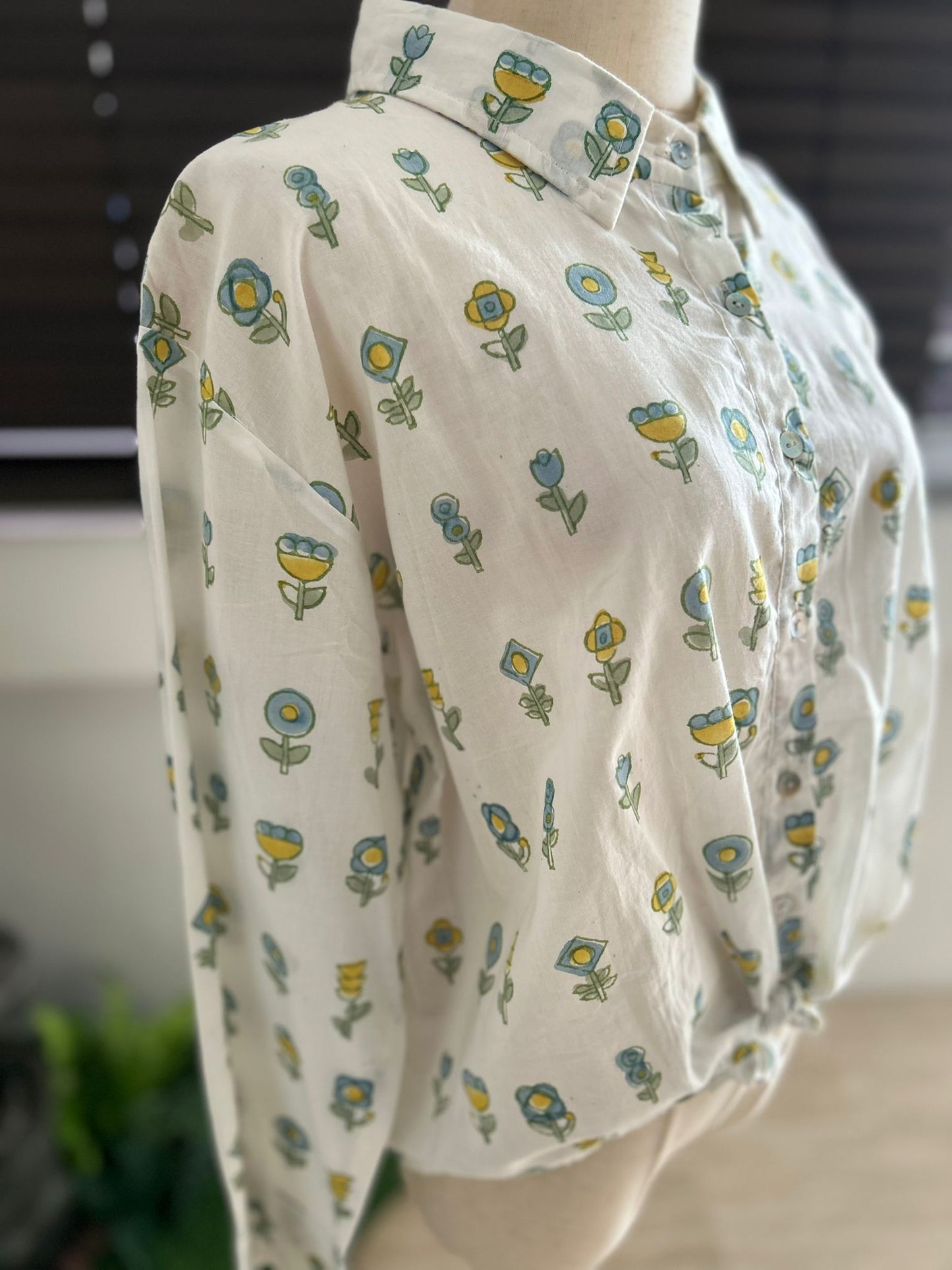 Chhapa - Breezy Floral White Shirt