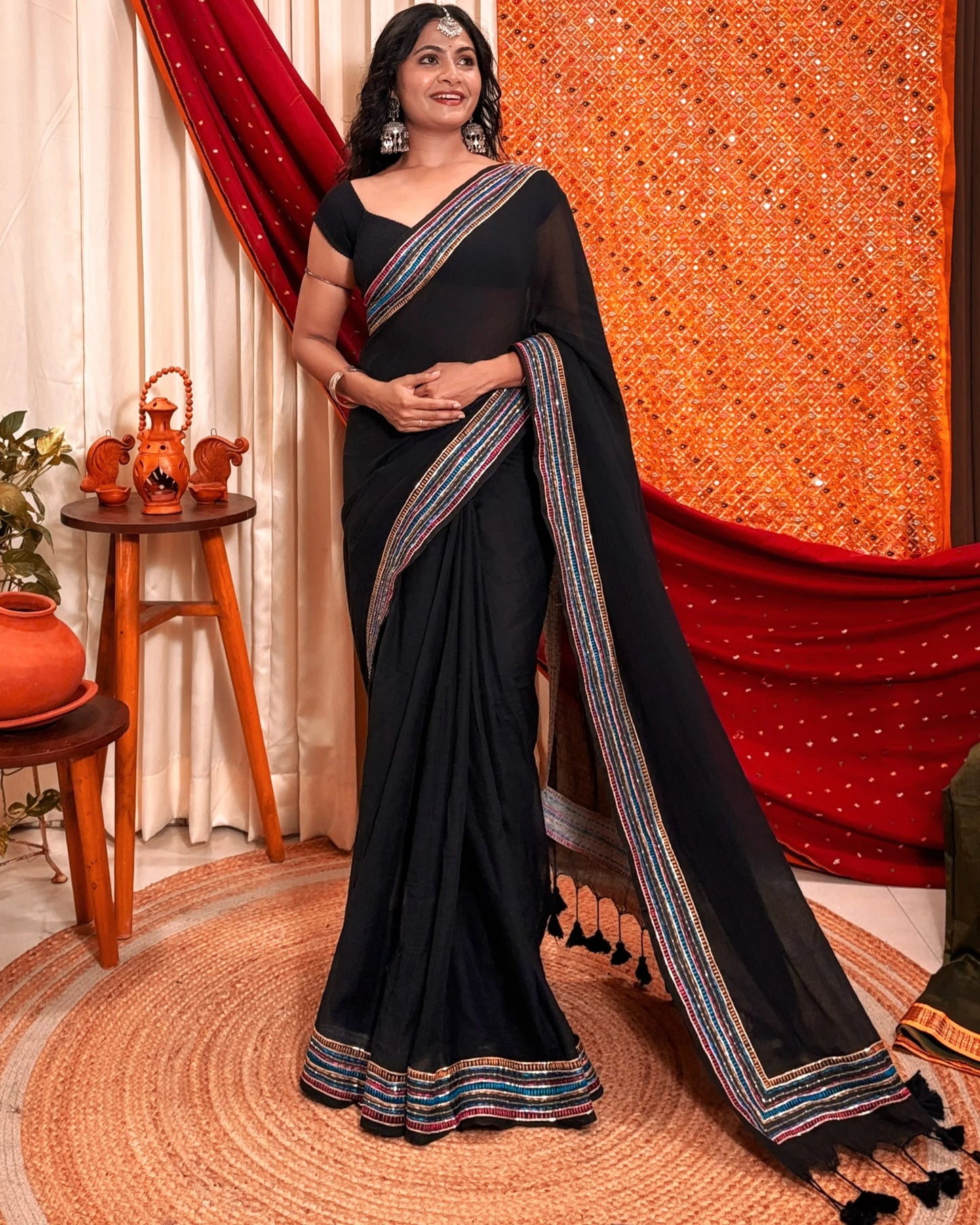 AaMe - Night’s Edge (Sequins emblished saree)