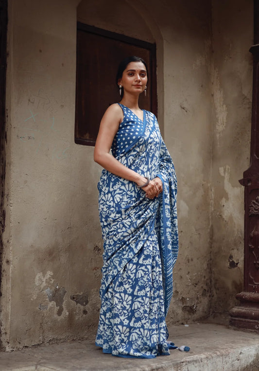 Chhapa - GUNJAN – Mul Cotton Saree