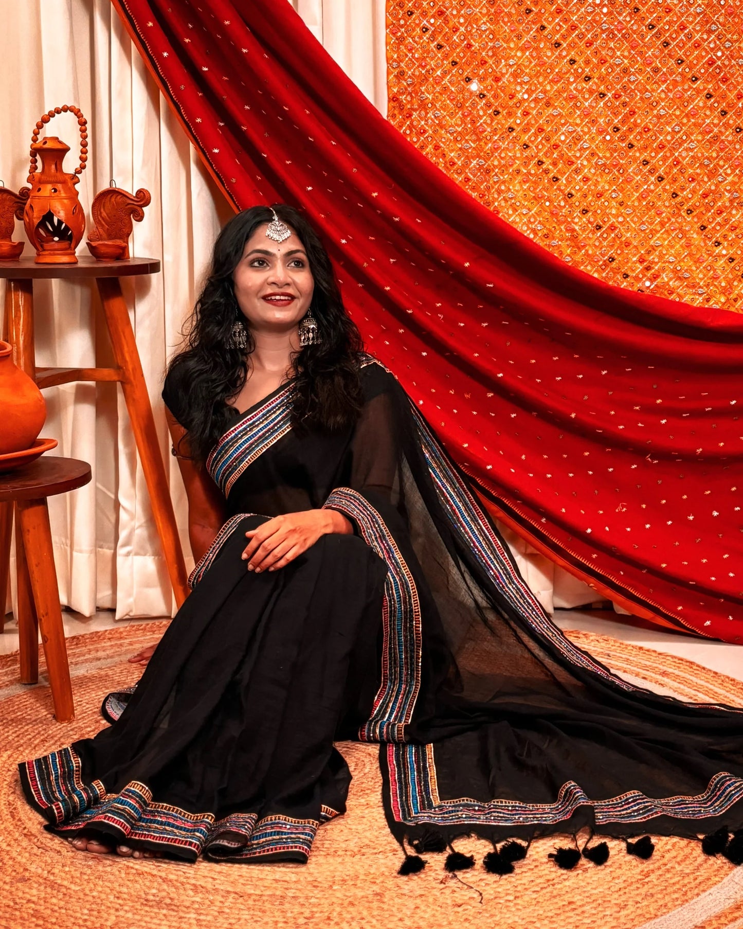 AaMe - Night’s Edge (Sequins emblished saree)