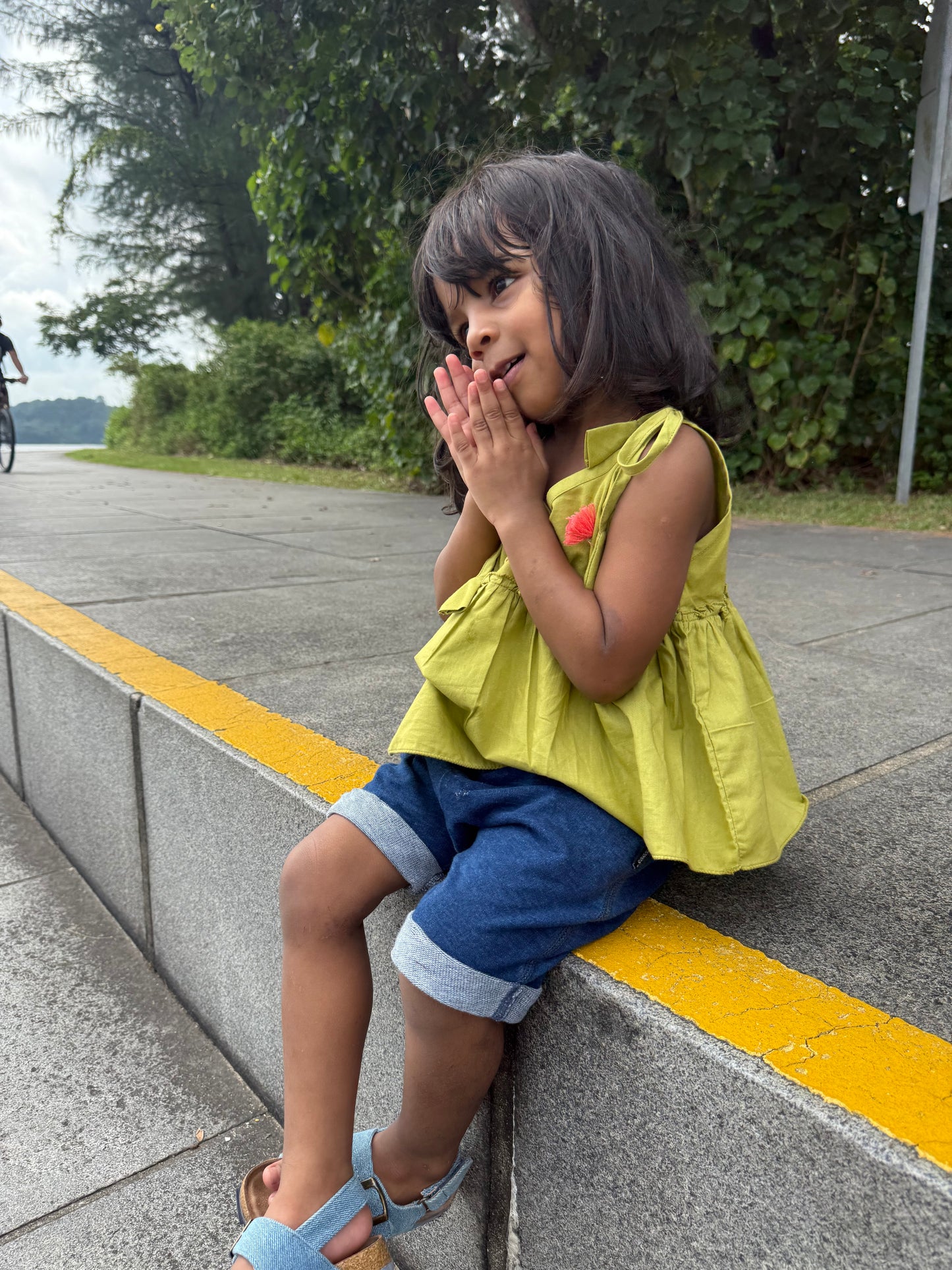 Akiso - Knot Strap Green Top