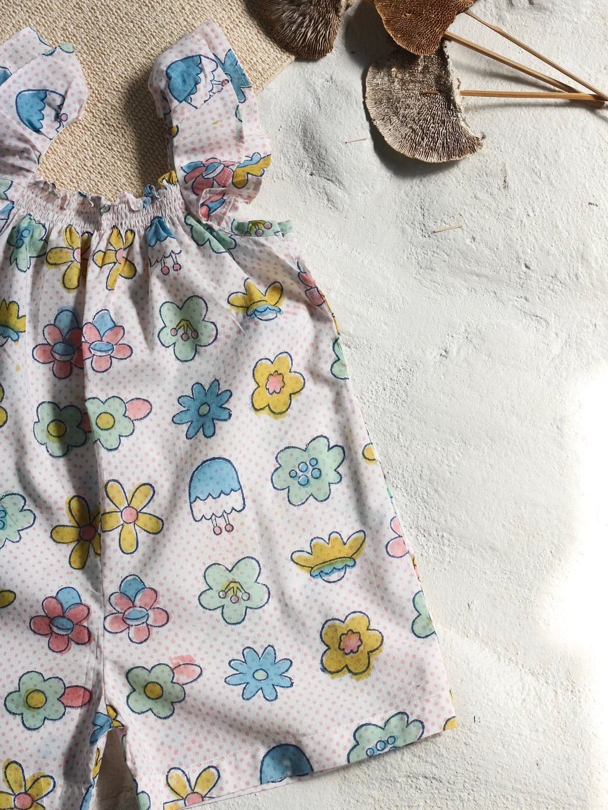 Chhapa - FLOWER FRILL JUMPSUIT