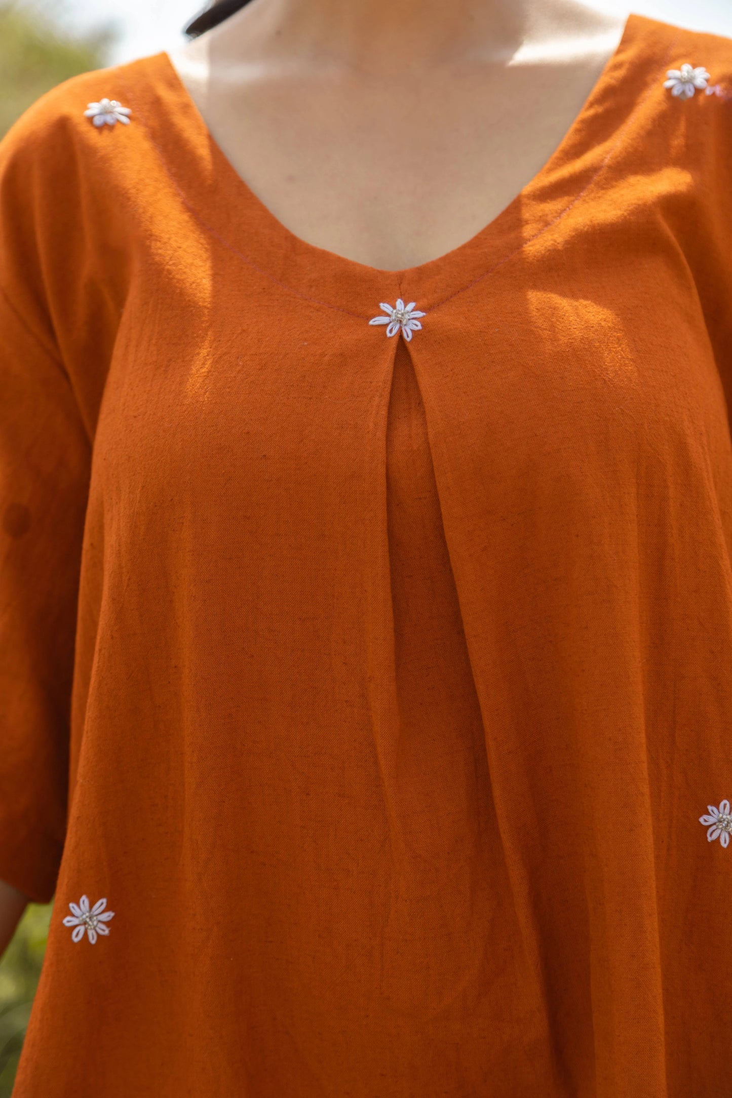 Iksha - Rust Terra Midi Dress