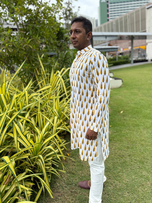 Midautumn Rains - Basanti Veer Kurta