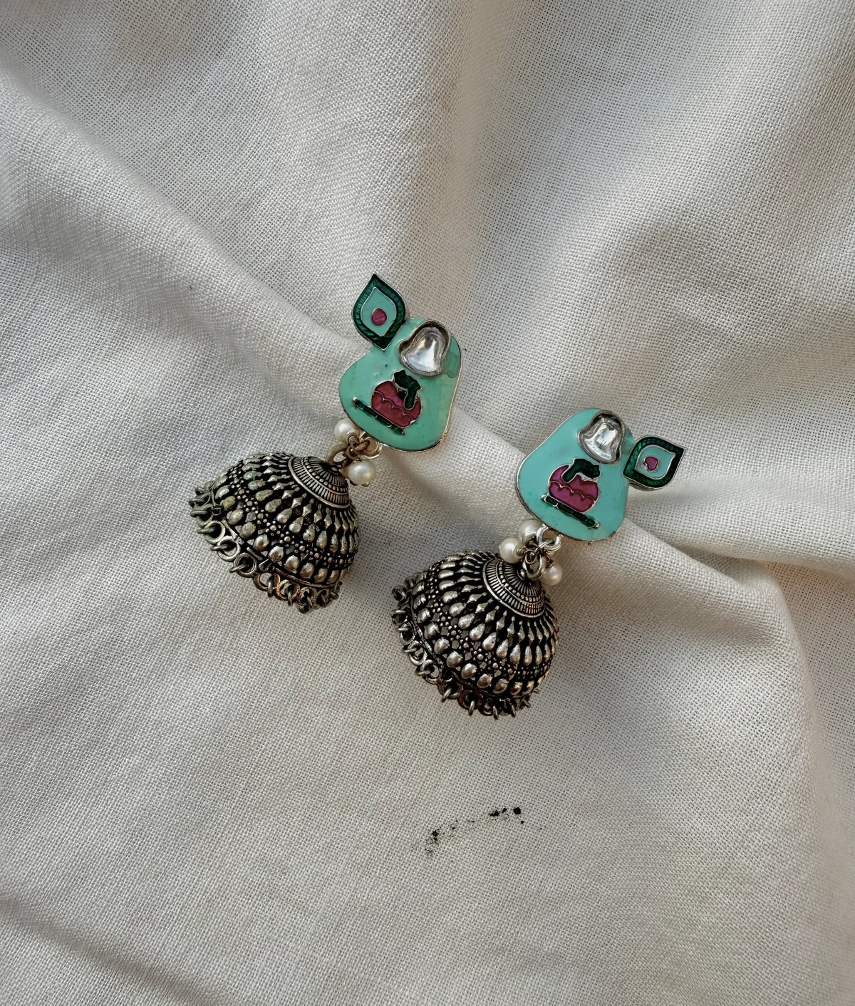 Thogai Jhumka Earrings
