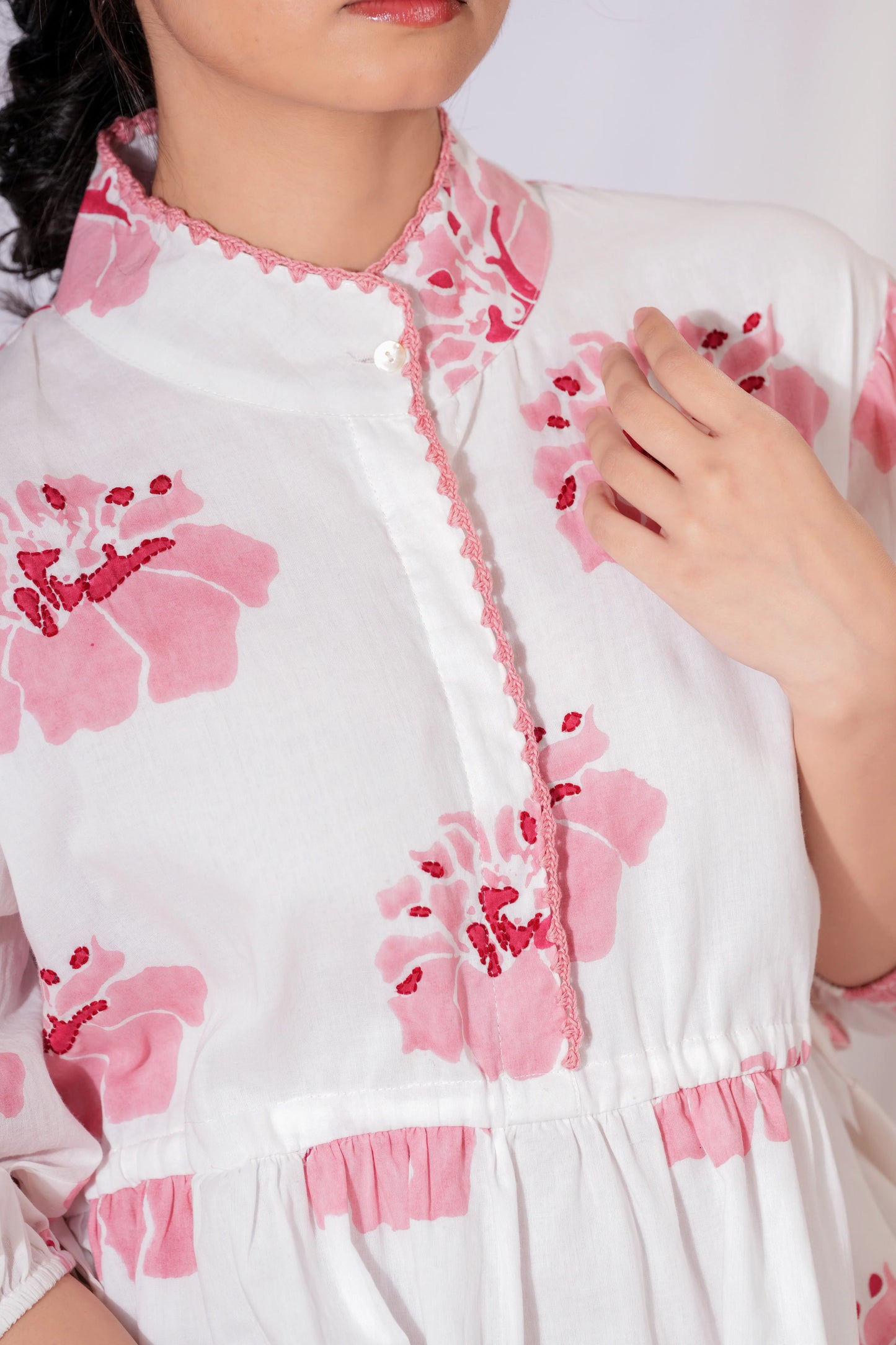 Iksha - Mandarin Collar Dress