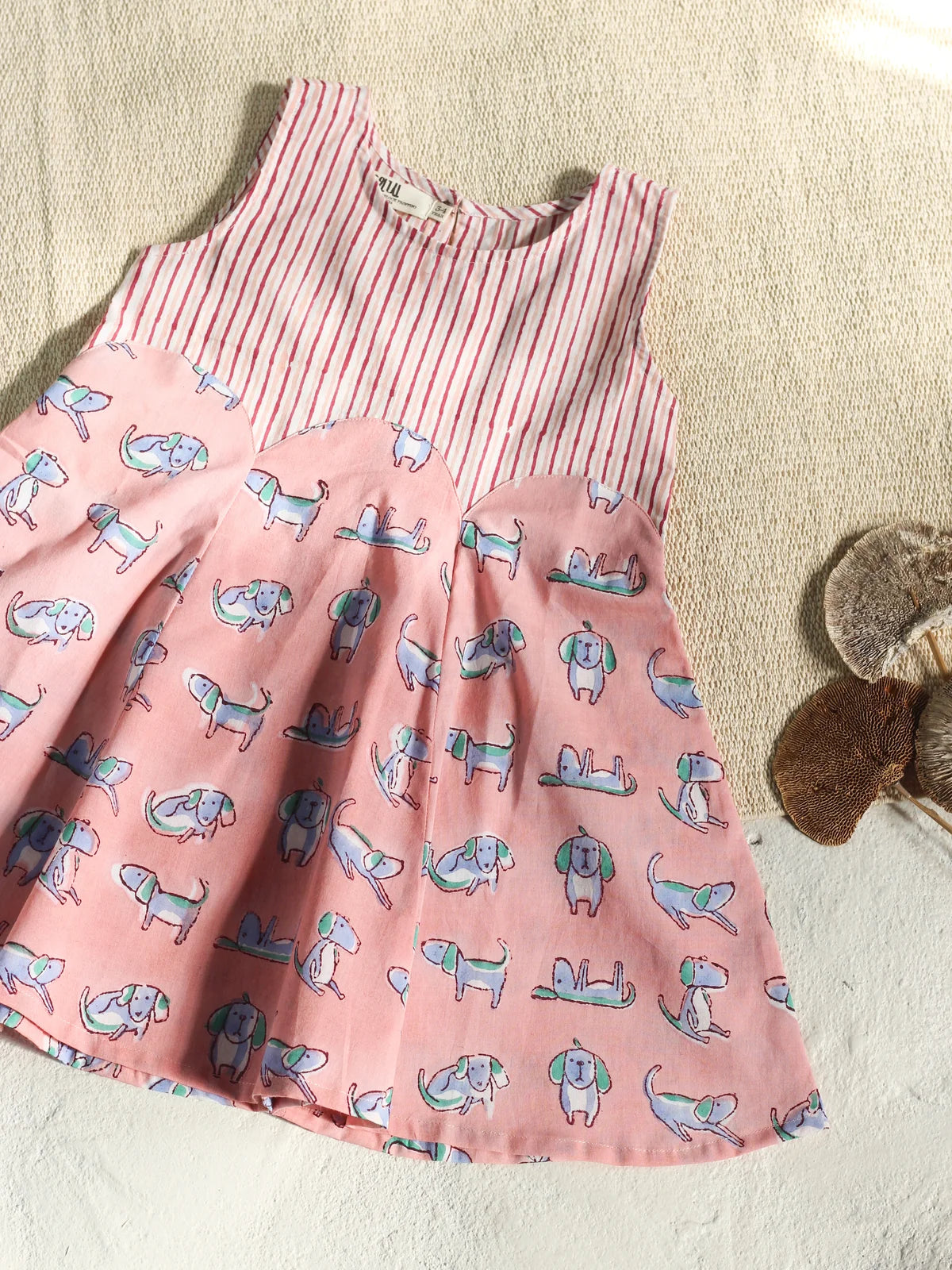 Chhapa - Peach Dog Dress