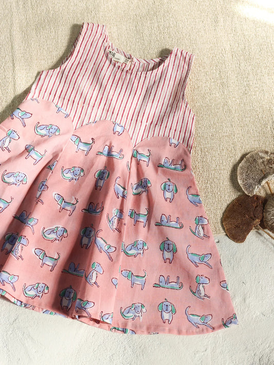 Chhapa - Peach Dog Dress