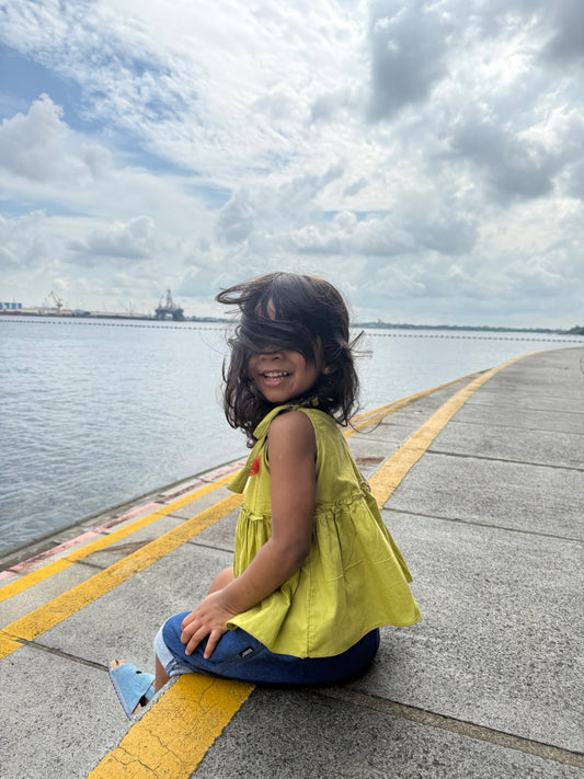 Akiso - Knot Strap Green Top