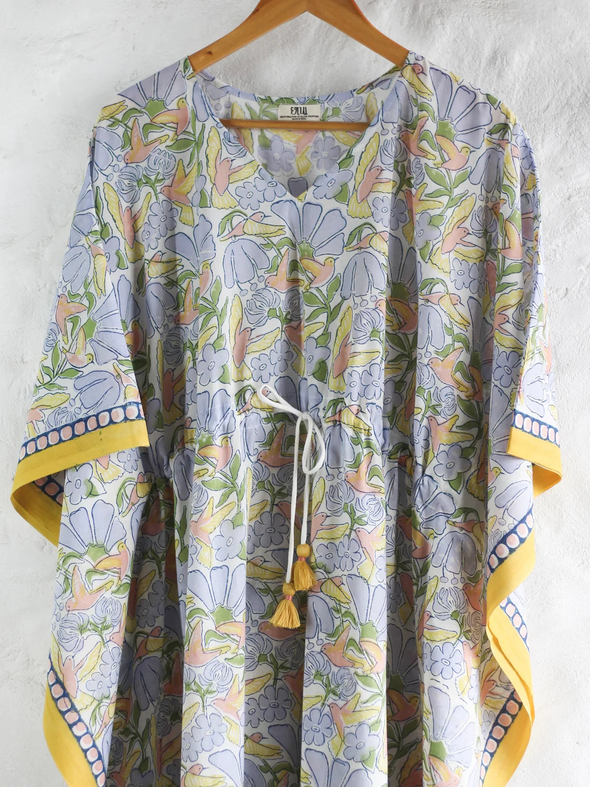 Chhapa - KAFTAN -Hummingbird With Blossoms