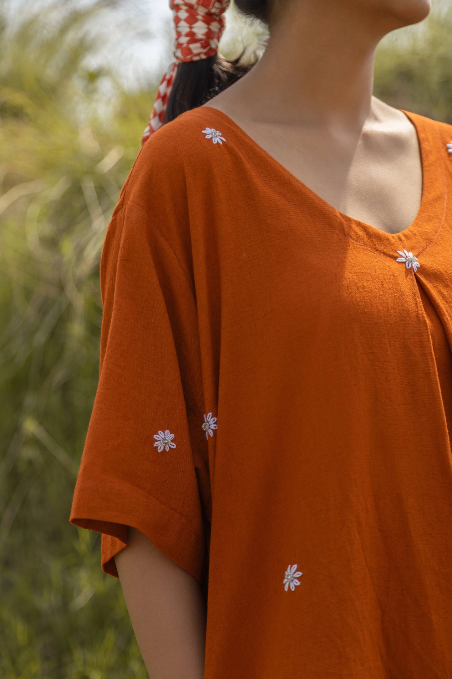 Iksha - Rust Terra Midi Dress