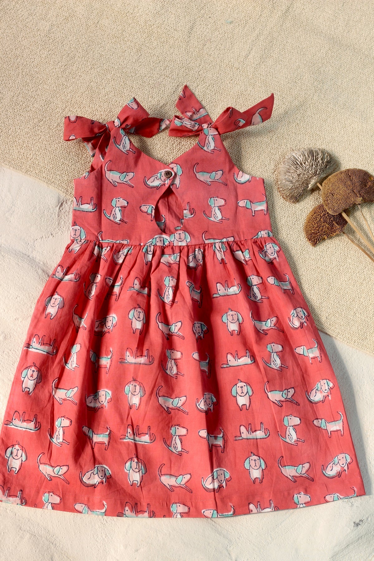 Chhapa - Dog Shoulder Bow Dress