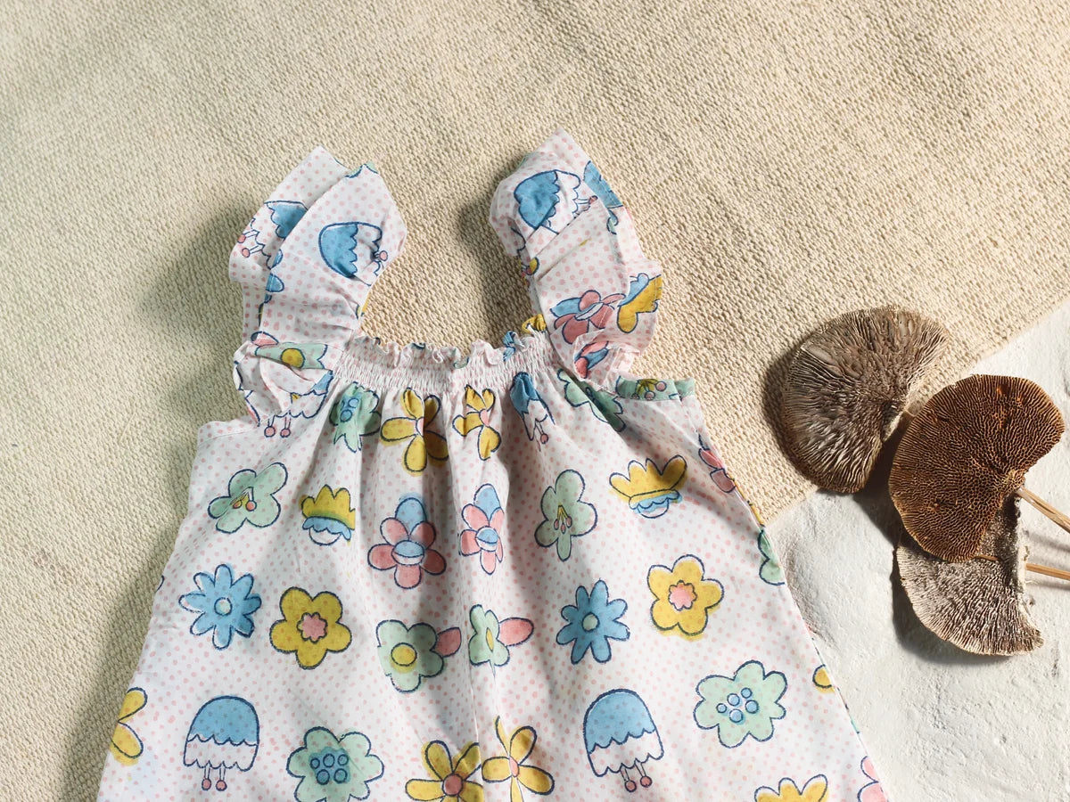Chhapa - FLOWER FRILL JUMPSUIT