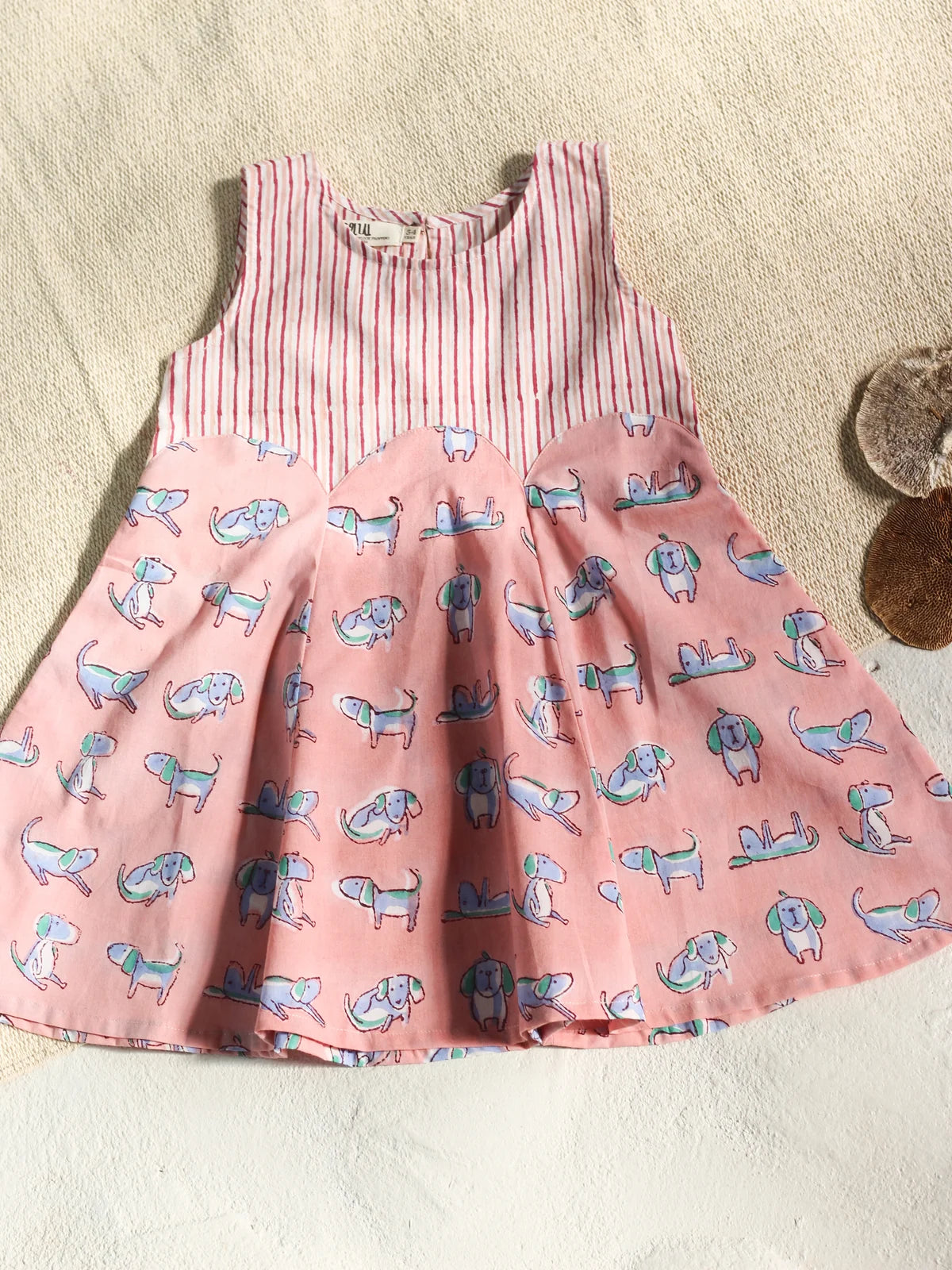Chhapa - Peach Dog Dress