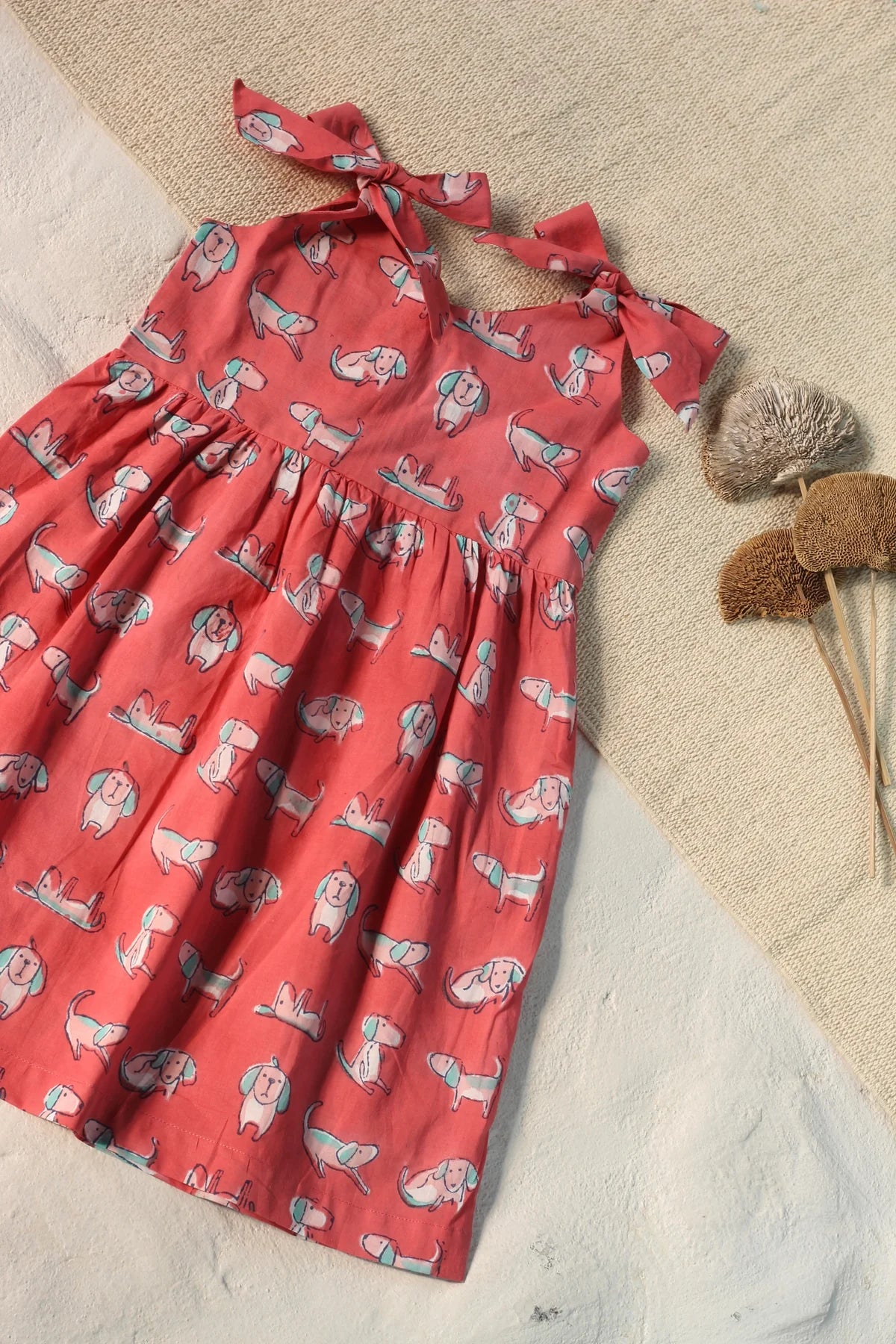 Chhapa - Dog Shoulder Bow Dress