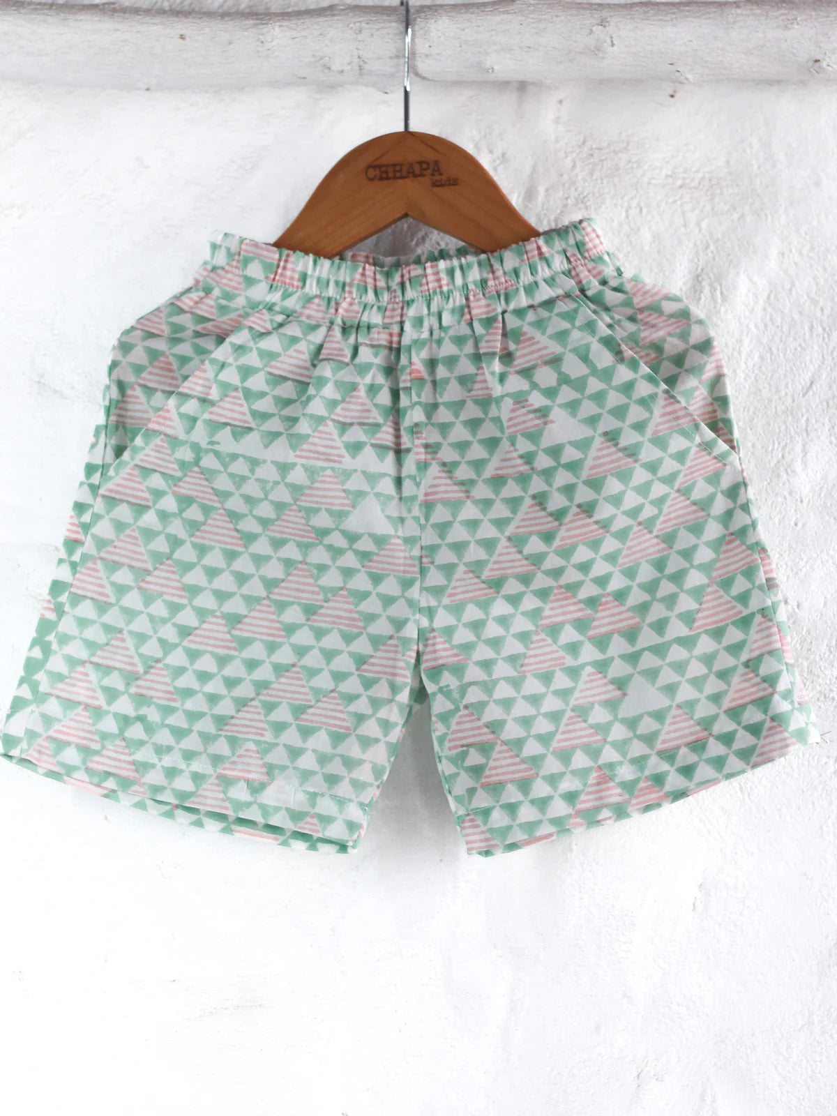 Chhapa - MINT FLOWER TOP & SHORTS SET
