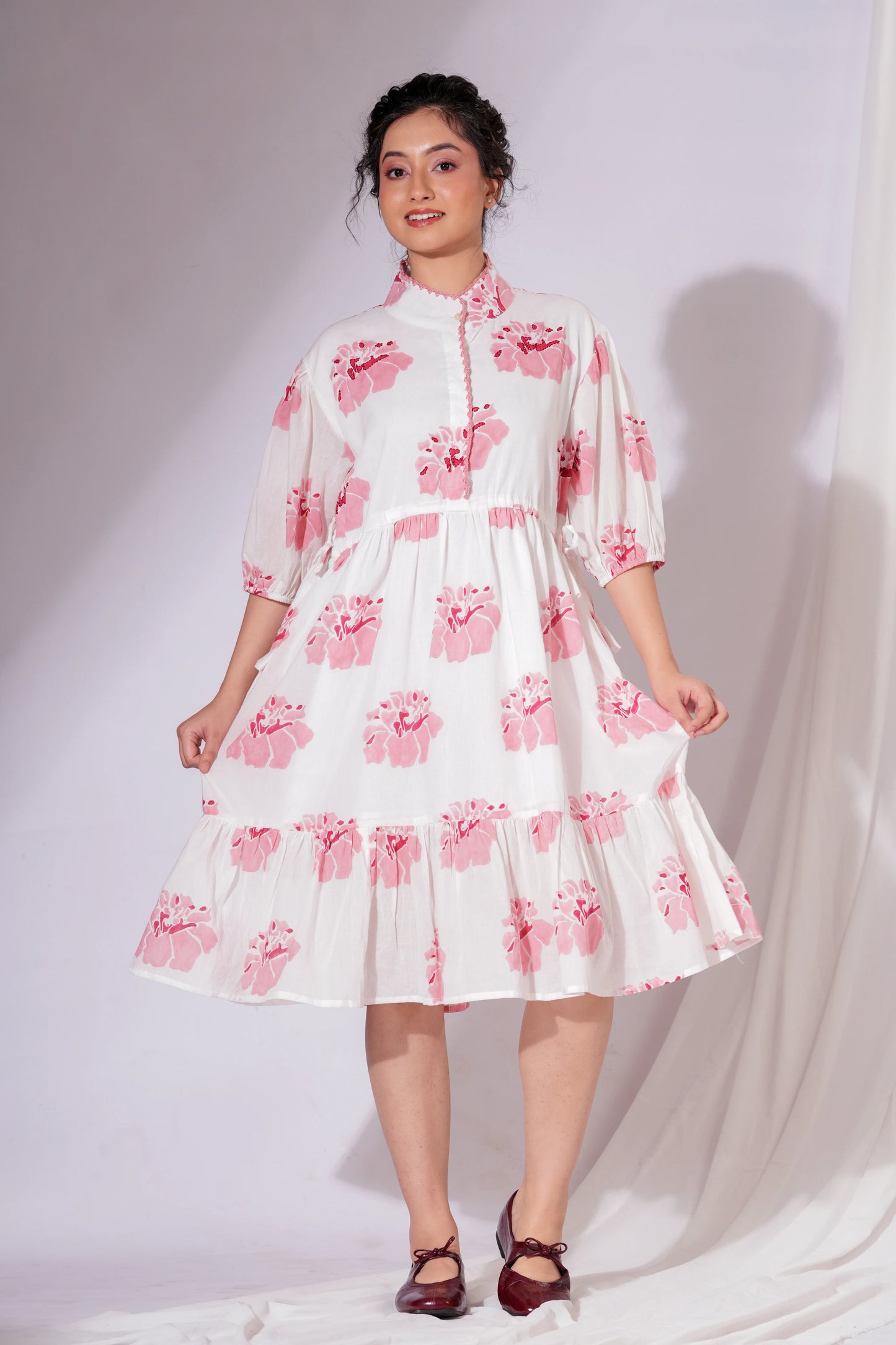 Iksha - Mandarin Collar Dress