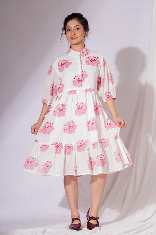 Iksha - Mandarin Collar Dress
