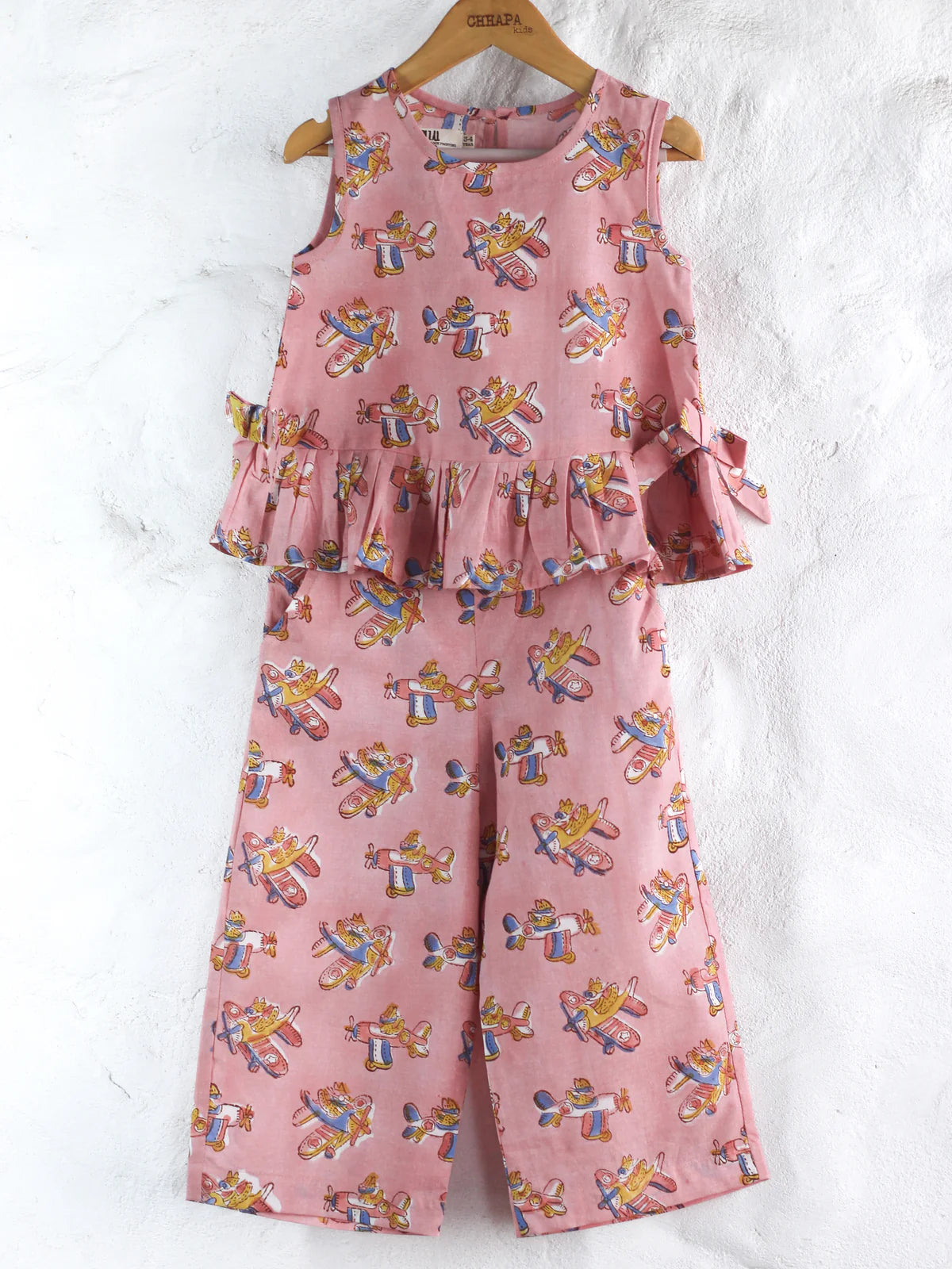 Chhapa - PINK PLANE TOP & PANT SET
