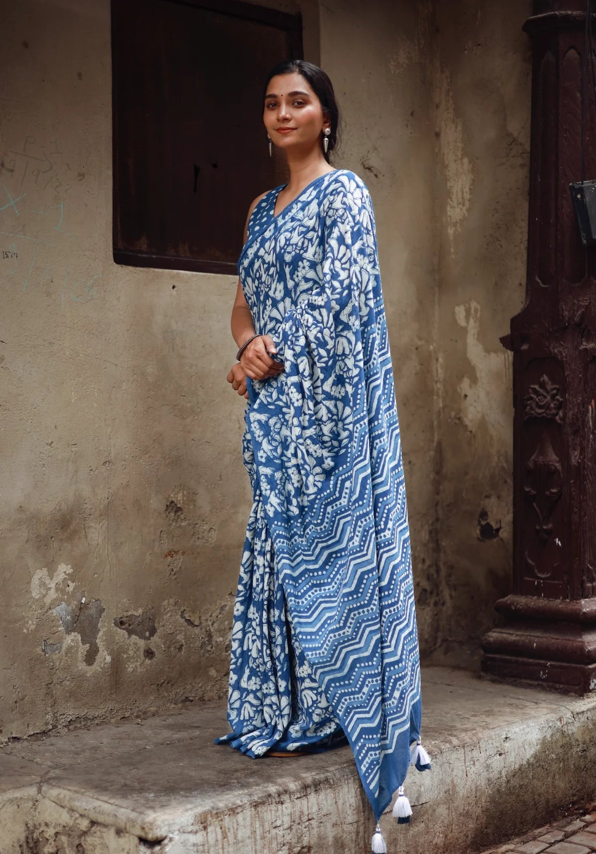 Chhapa - GUNJAN – Mul Cotton Saree