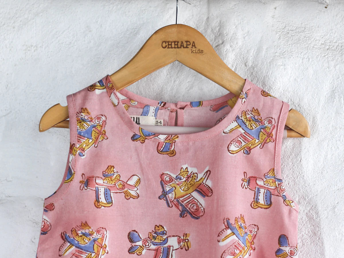 Chhapa - PINK PLANE TOP & PANT SET