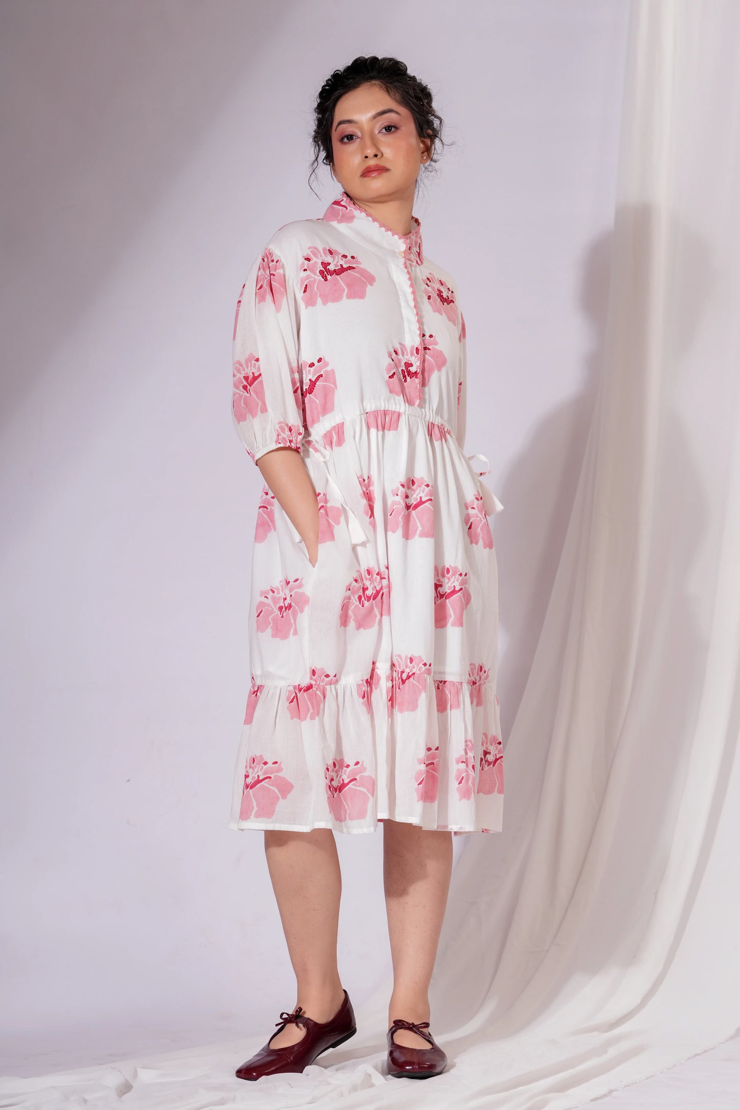 Iksha - Mandarin Collar Dress
