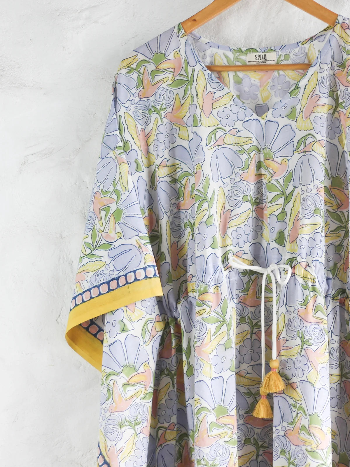 Chhapa - KAFTAN -Hummingbird With Blossoms