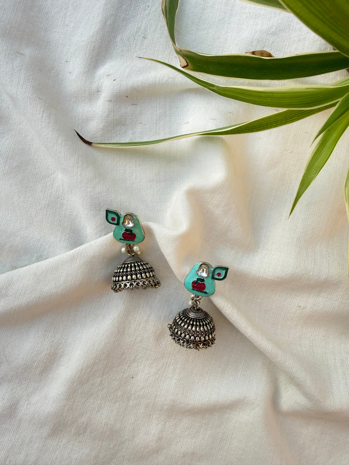 Thogai Jhumka Earrings