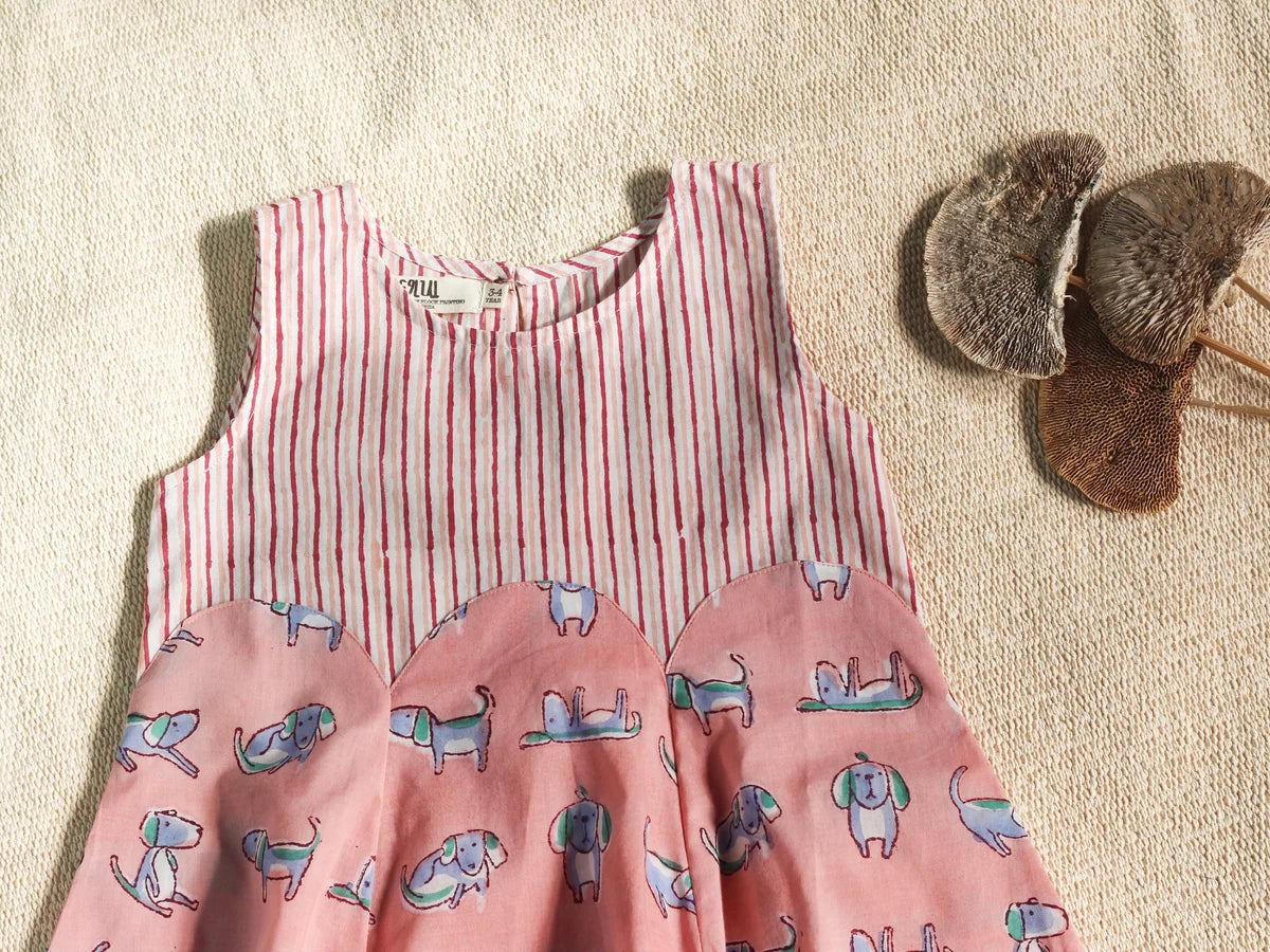Chhapa - Peach Dog Dress