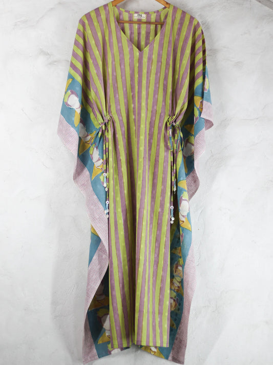 Chhapa - KAFTAN - Frida in Lime
