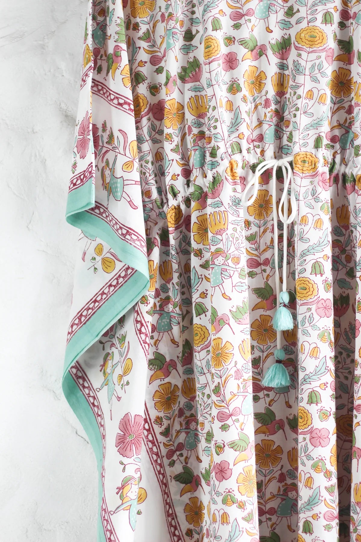 Chhapa - Garden Wonderland Kaftan | Hand Block Printed Cotton