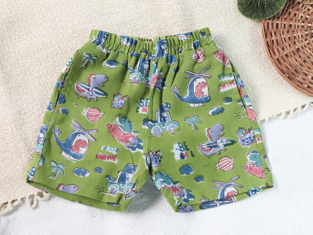 Chhapa - Kids Dino in Space Shirt & Short Set