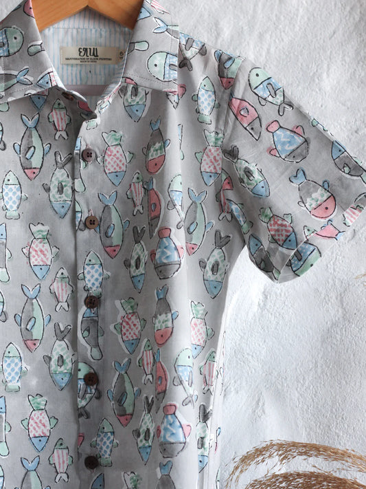 Chhapa - Gray Fish Shirt
