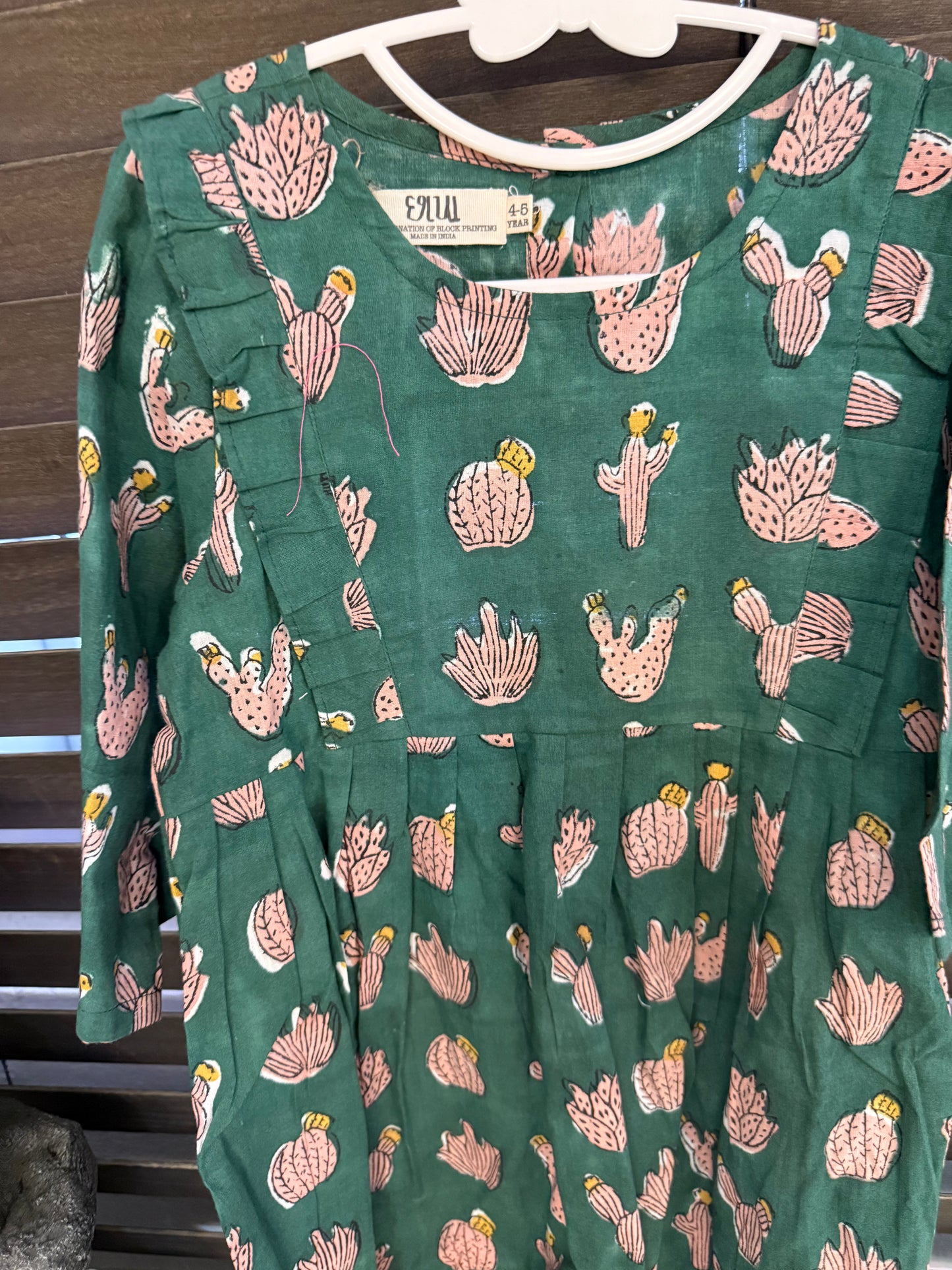 Chhapa - Green Cacti Dress