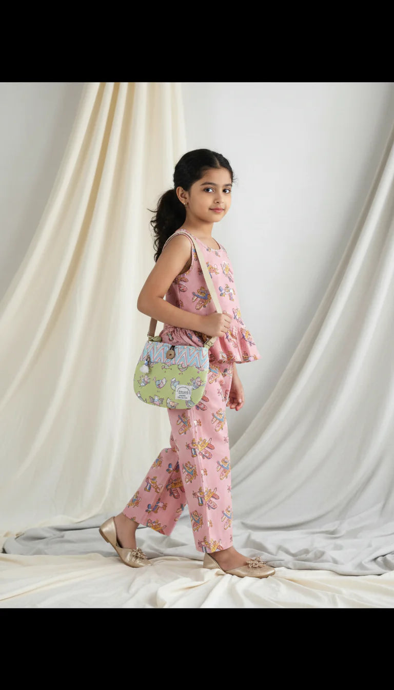 Chhapa - PINK PLANE TOP & PANT SET