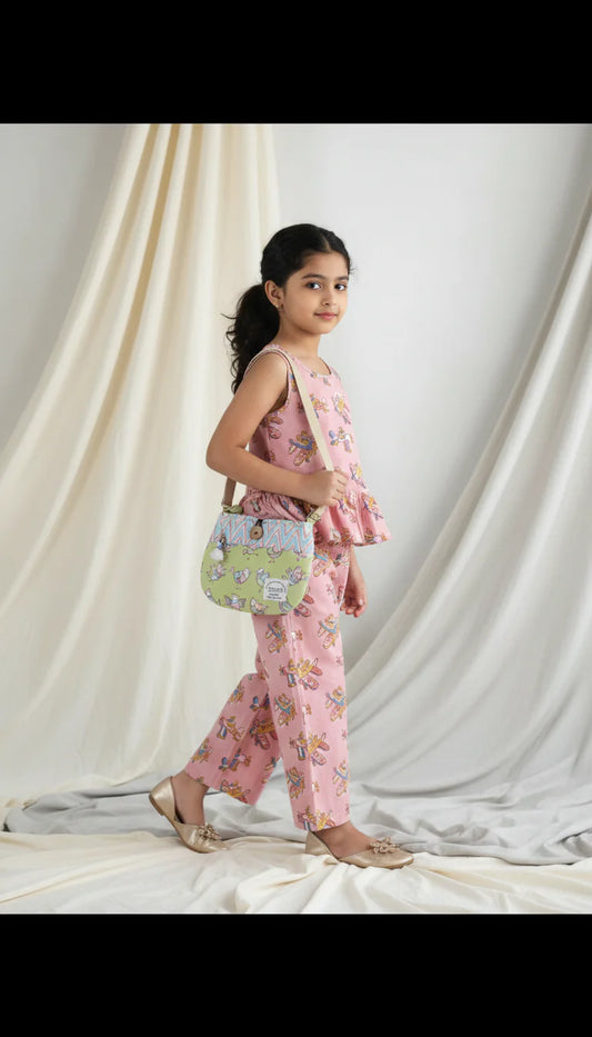Chhapa - PINK PLANE TOP & PANT SET