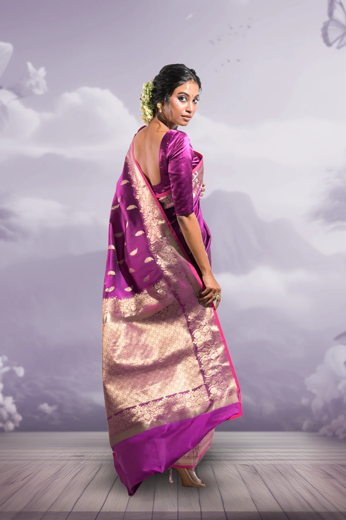 Huts & Looms - ROSHAN JHALAK SAREE
