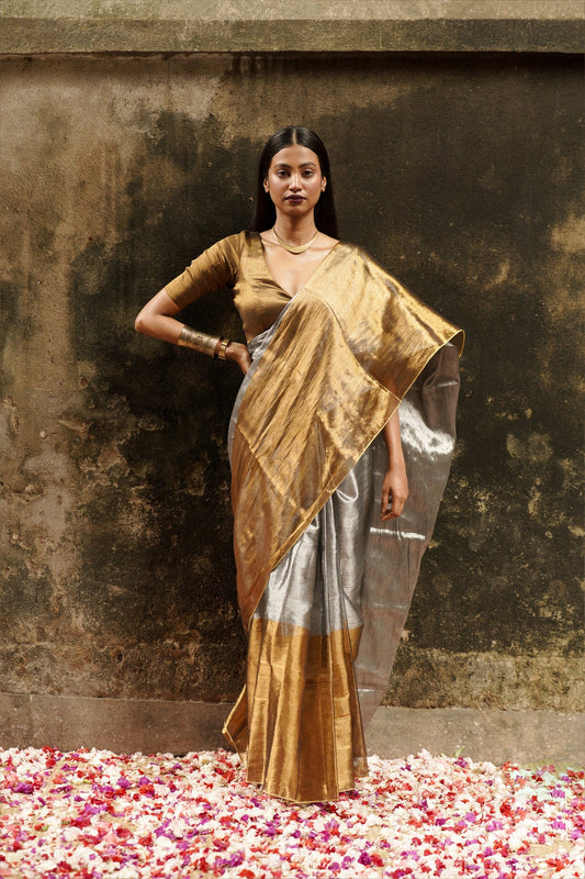 Huts & Looms - CHANDI AUR SONA SAREE