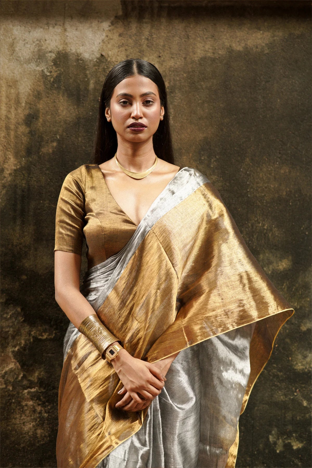 Huts & Looms - CHANDI AUR SONA SAREE