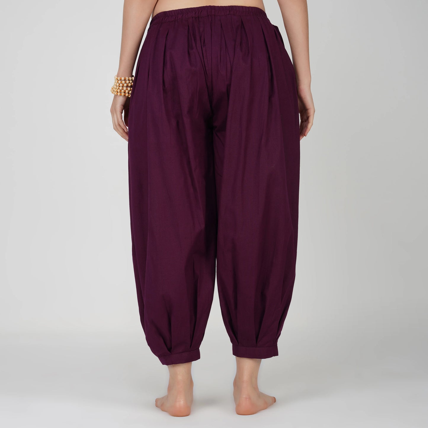 AKISO- Women Cotton Yoga Pants Purple -Chakra